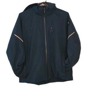 Obermeyer Raze Hooded Snowboard Ski Jacket Mens Size 2XL Blue Parka Coat 21113